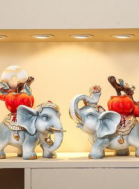 新中式软装客厅摆件装饰品创意电视柜玄关摆设工艺品乔迁开业礼品