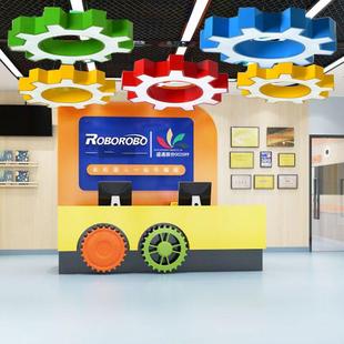 创意空心齿轮LED儿童吊灯游乐场灯幼儿园过道灯机器人教室吸顶灯