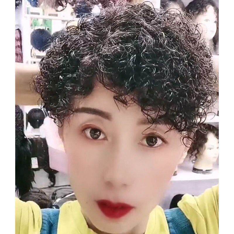 假发真头发超轻薄一体卷发假头帘额头高档假发全真超薄补发块新款