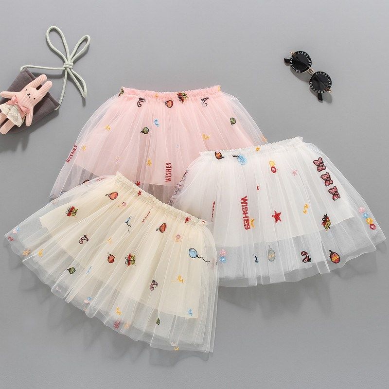 女童半身裙纱裙童装春夏卡通宝宝短裙蓬蓬裙夏装裙子儿童白色半裙,童装/婴儿装/亲子装,半身裙,淘宝优惠券,粉丝福利购,淘宝优惠卷