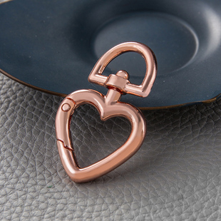 【4个装】爱心开口圈钥匙扣 配件弹簧圈环钥匙链 锁匙扣DIY小配饰