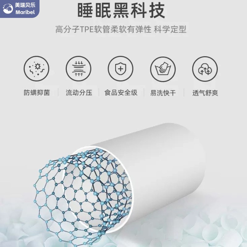 定型枕头婴儿防偏头0-6月1岁新生儿宝宝矫正头型安抚夏季凉感枕套