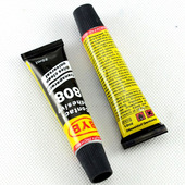 10小支808强力胶水全透明软性万能胶修补胶鞋 胶皮革粘贴布料金属