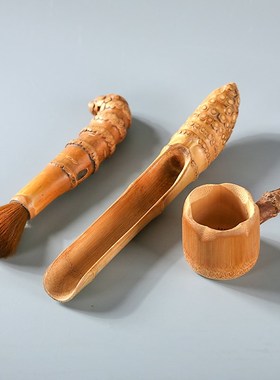 纯手工竹编藤编茶漏茶滤公道杯盖碗过滤网茶宠竹根滤茶器功夫茶具