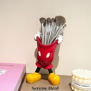 爆款temu提裤子笔筒卧室梳妆台毛笔眉笔收纳化妆刷桌面送女生礼物