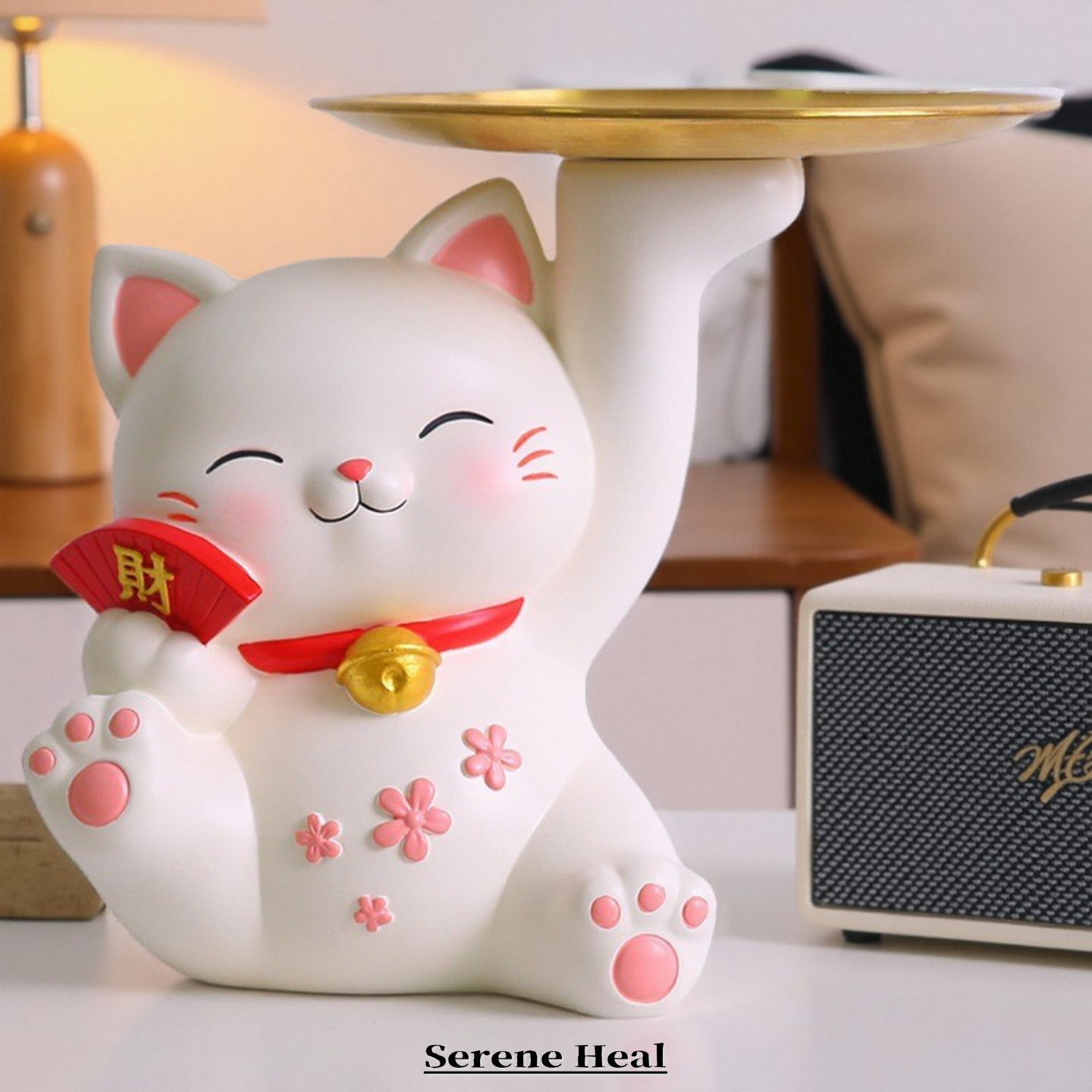 招财猫摆件轻奢高级感玄关收纳