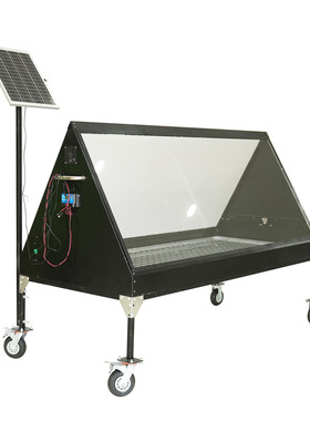AMS20A移动箱式太阳能烘干机数显温湿度水果海鲜鱼肉粮食蔬菜