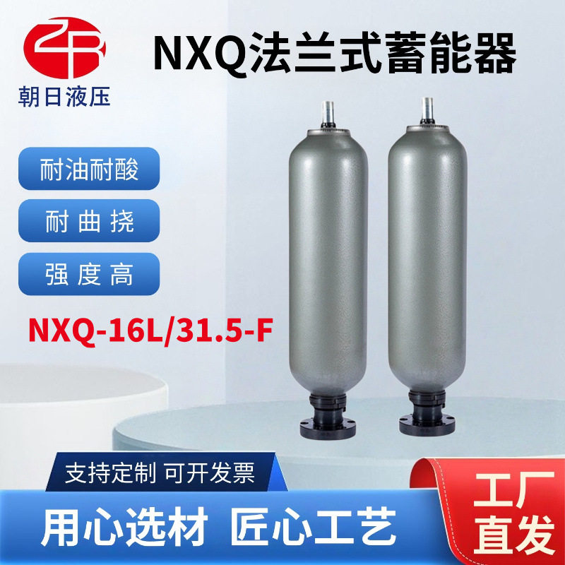 NXQ皮囊式法兰型储能器NXQ-16L囊式储能器氮气罐储能罐法兰蓄能器