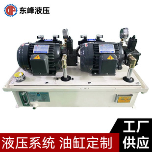 双电机双油泵液压站油箱80L压力6mpa 可分开可同时工作液压系统