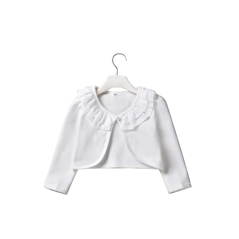 儿童斗篷披肩女童礼服加绒外套公主裙外搭保暖防寒针织开衫外出服