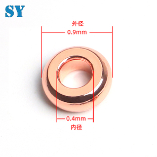 纯铜圆环扣吊钟穿绳扣卫衣羽绒服吊坠下摆扣DIY服装辅料