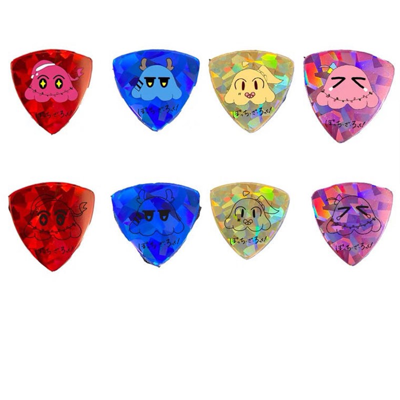 吉他拨片孤独摇滚周边结束乐队镭射通用赛璐璐拨片加厚耐磨弹片