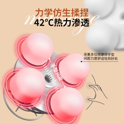 立昌颈椎按摩器仪肩颈部腰部背部多功能全身按摩枕车载家用靠垫枕