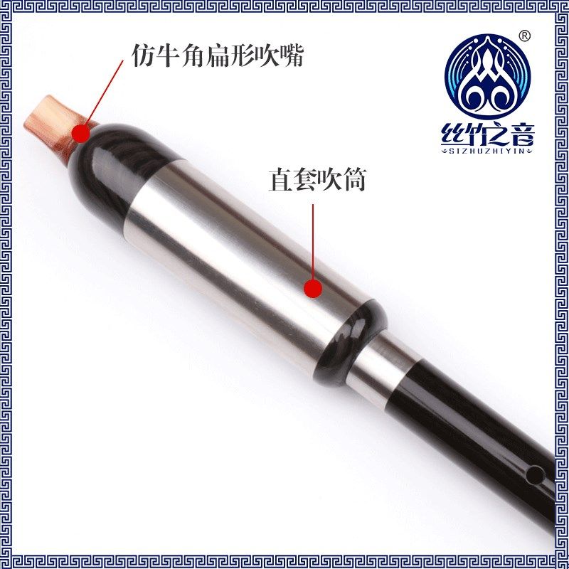 巴乌竖吹F调G调儿童学生初学入门巴乌黑檀木成人演奏管弦民族乐器