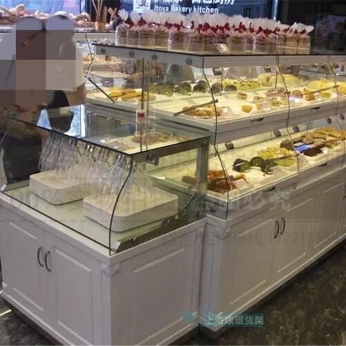面包货架木质烤漆面包展柜 商场面包展示柜 糕点货架 木制货架