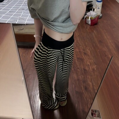 高个子加长条纹休闲运动