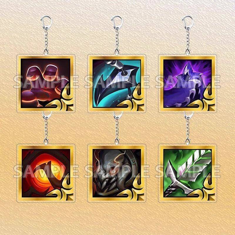 金铲铲之战游戏装备周边透明亚克力钥匙扣钥匙链同款书包兄弟挂件