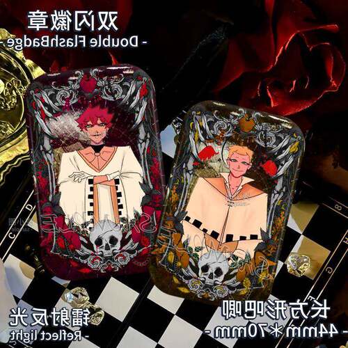 toeatagod周边Nulla双闪吧唧吃人天神谷子Unum反光徽章摆件收藏礼
