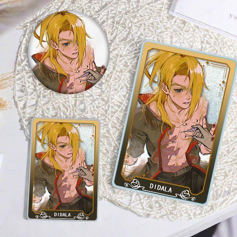 新款火影忍者迪达拉流沙麻将咕卡吧唧徽章二次元学生日礼物创意小