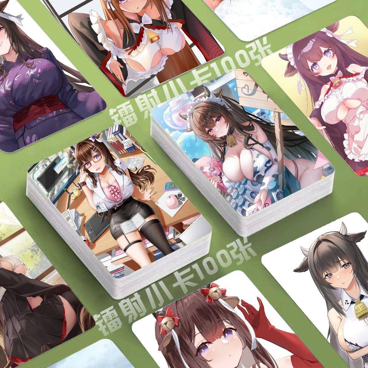 碧蓝航线樫野周边镭射小卡100张游戏动漫照片3寸圆角LOMO卡片