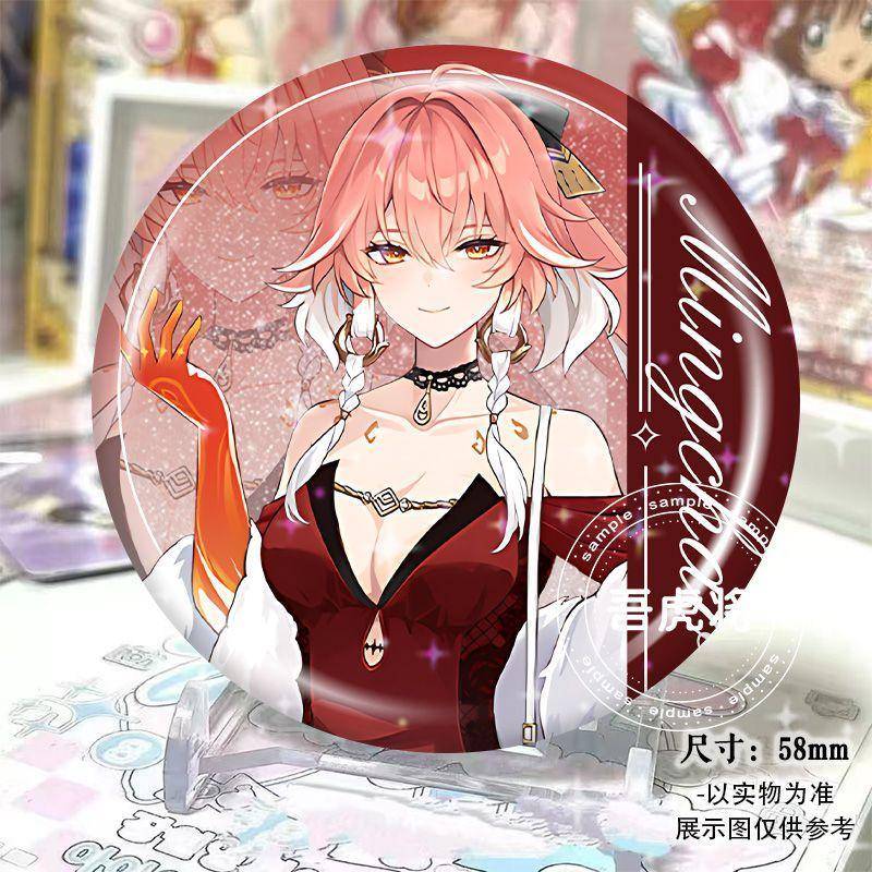 鸣潮联名吧唧今汐相里要长离漂泊者男女双闪徽章马口铁胸针