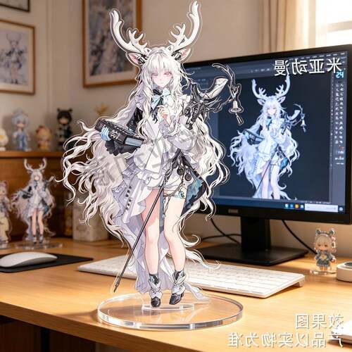 明日方舟相变临界新增人物立绘系列mon3tr凯尔希希尔达自制立牌