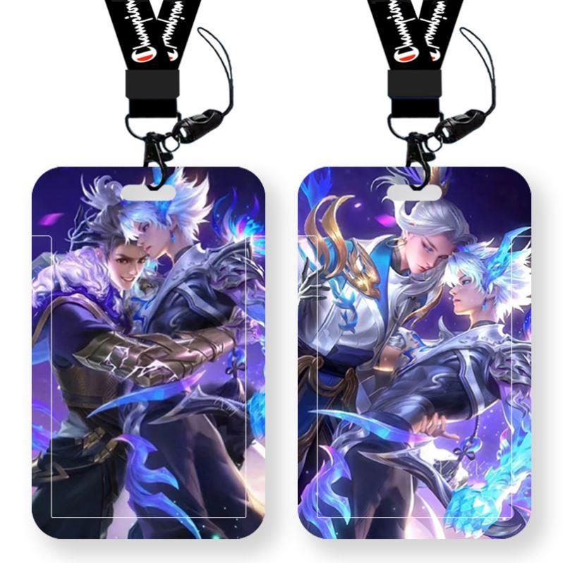 王者荣耀澜逐花归海卡套饭卡学生卡公交卡校园工牌校牌带挂绳挂脖