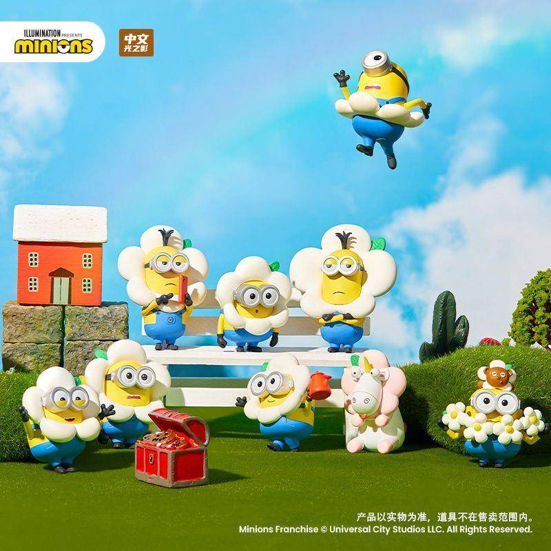 迷你人仔磁吸贴贴乐花朵版手办盲盒磁铁吸附冰箱贴花朵鲍勃