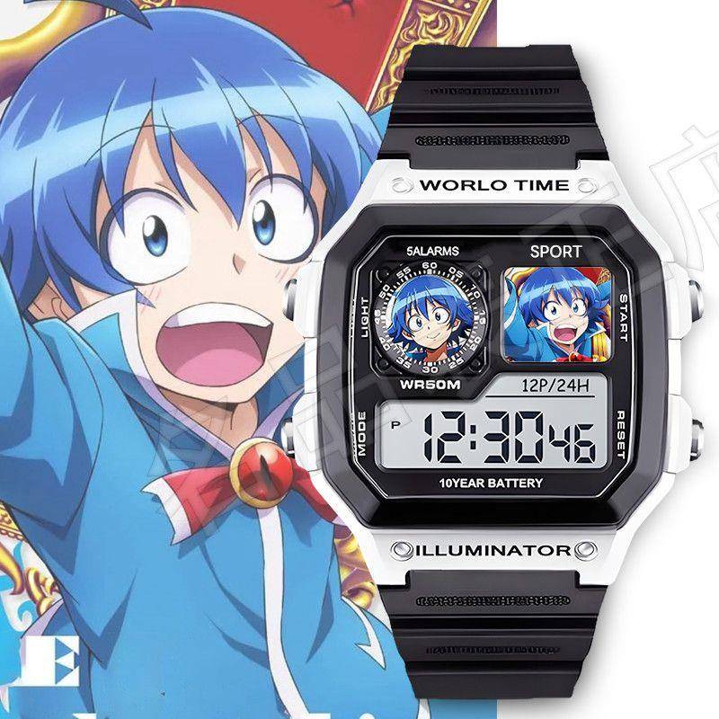 入间同学入魔了动漫周边电子手表可定制痛表运动学生党腕表有闹钟