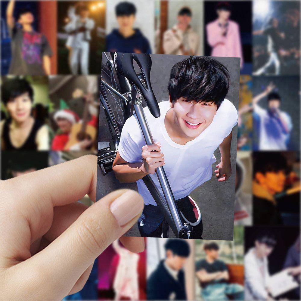 180张林俊杰行走的CD帅气明星周边贴画装饰diy文具手账行李箱贴纸