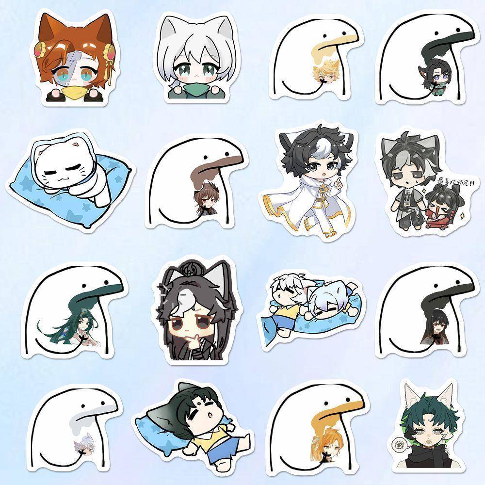 奇喵君周边168见描述张奇贴装纸卡账通可爱二次元杯Q版贴画手ipad
