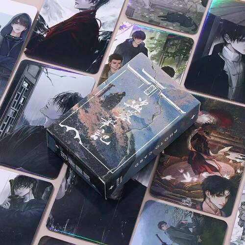 盗墓笔记小卡吴邪胖子张起灵周边写真自印卡拍立得盒装镭射lomo卡