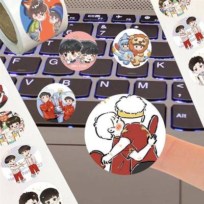 2000张莎头CP卷卷贴孙颖莎王楚钦周边贴纸国乒Q版可爱手账diy贴画