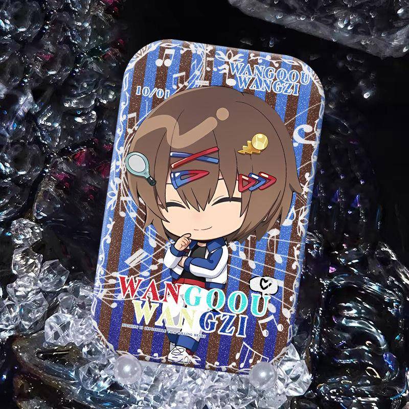 caff联动网球王子越前龙马周边方形徽章镭射双闪吧唧送礼摆件收藏