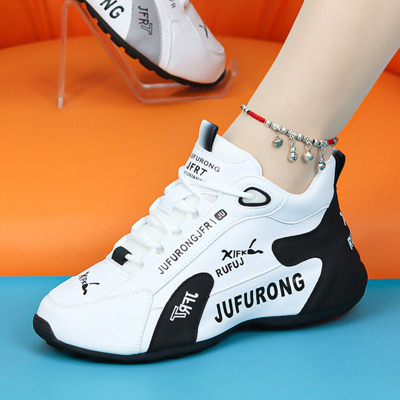 真皮老爹鞋女鞋2023秋冬新款百搭软底舞蹈鞋平底休闲鞋防滑运动鞋