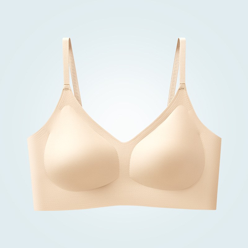 固定杯无痕美背内衣女小胸聚拢收副乳背心式无钢圈防下垂运动文胸