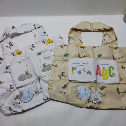 自留日单22新款田鼠a佛大容量可折叠收纳购物袋环保袋单肩手提包