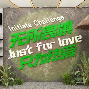 网红健身房文化背景墙面装饰励志标语贴纸壁画P武术搏击篮球馆布