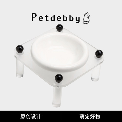 Petdebby宠物碗猫粮碗猫食盆狗碗