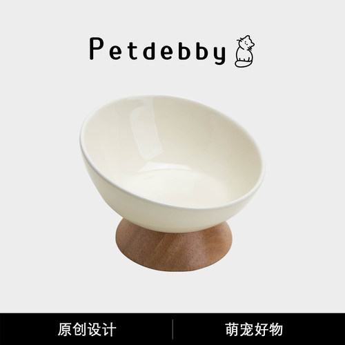 Petdebby宠物碗小猫饭碗便携狗碗