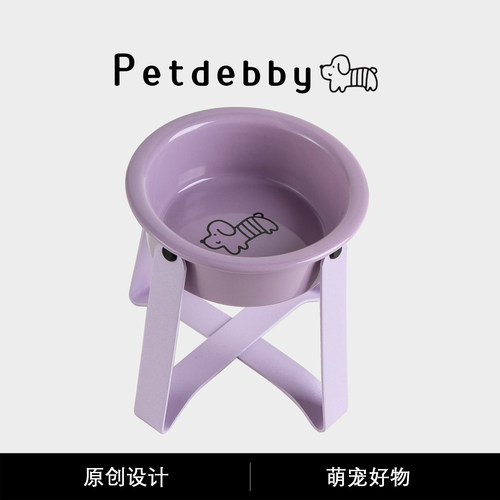 Petdebby猫食盆罐头陶瓷宠物食碗