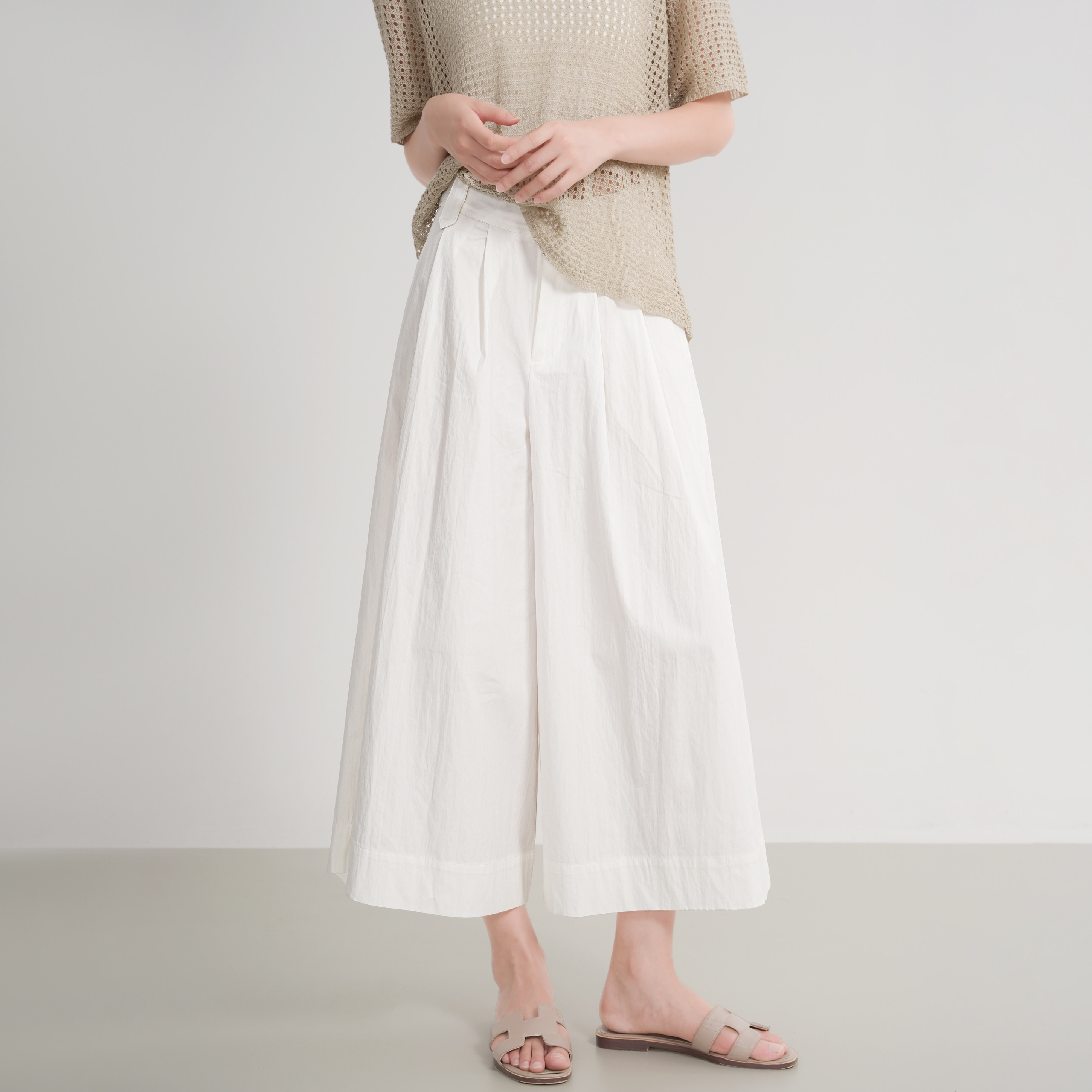 张小某梨形显瘦定制 秋季薄款高腰后松紧收褶弯刀阔腿裤裙K1651,女装/女士精品,休闲裤,淘宝优惠券,粉丝福利购,淘宝优惠卷