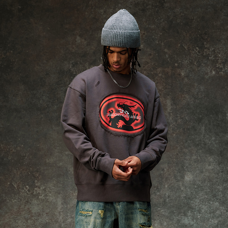 DNAD-WEAR印花圆领卫衣