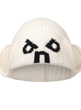 【DNA官方】纯绵羊毛护耳帽25年秋冬保暖防寒毛线帽可翻折针织帽