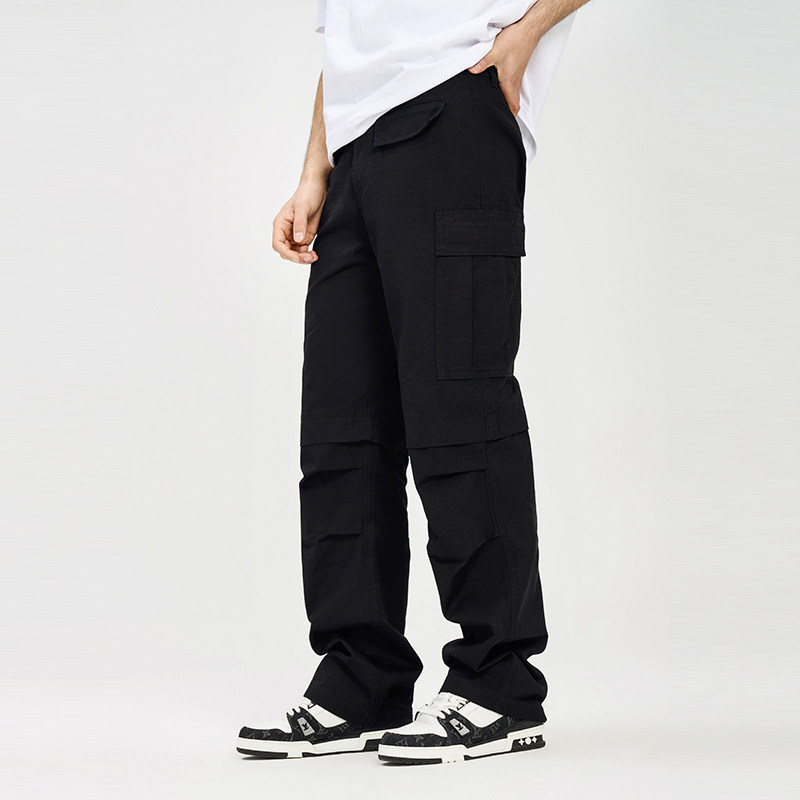 【DNA官方】阔腿工装裤25年秋冬褶皱休闲裤简约复古宽松直筒长裤,男装,休闲裤,淘宝优惠券,粉丝福利购,淘宝优惠卷