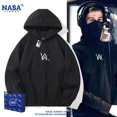 NASA联名艾伦沃克alanwalker同款DJ潮连帽卫衣男女春秋薄款上衣服