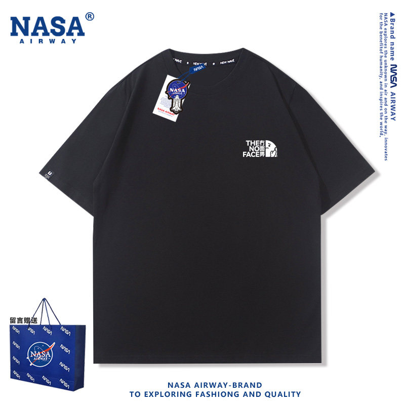 NASA AW冇面畀粤语俗语趣味恶搞文字男女春秋圆领卫衣薄款上衣服