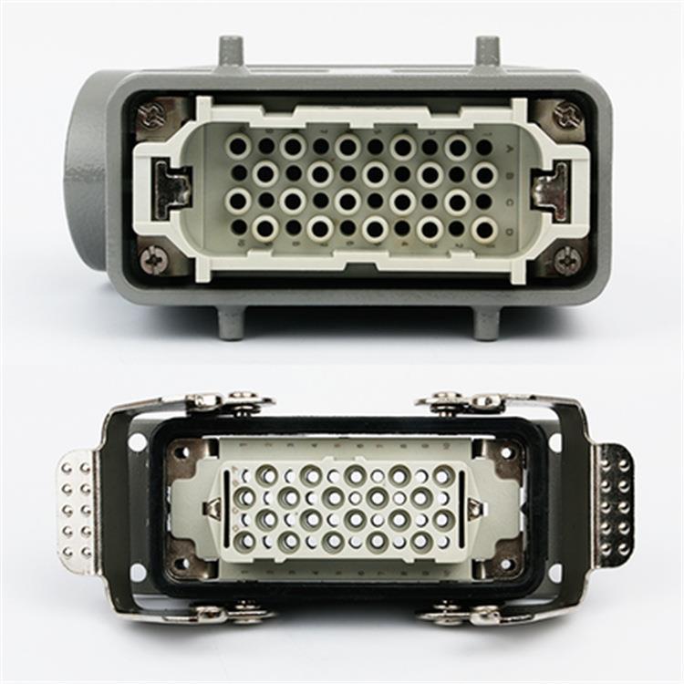 重载工业连接器40芯HDC-HD-040MF防尘航空插头插座 冷压10A公母芯