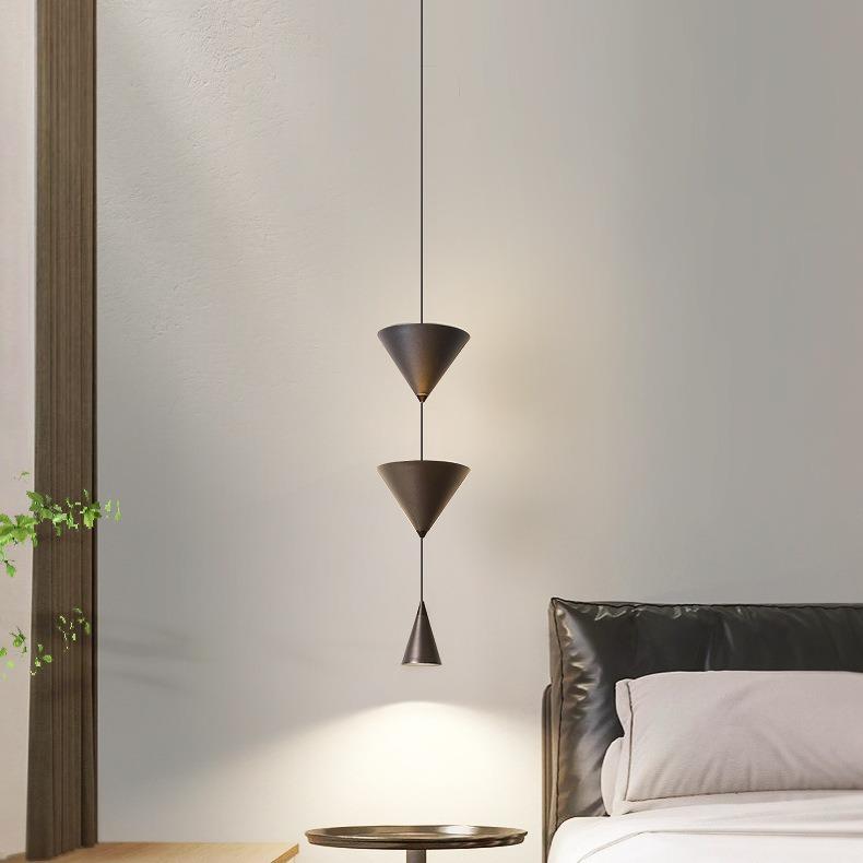 现代简约主卧室床头小吊灯氛围感创意个性客厅电视背景墙吧台灯具