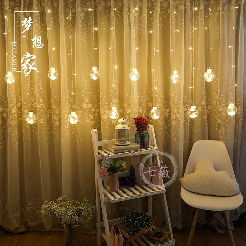 led彩灯许愿球灯心愿球情人节灯婚前房生日布置浪漫装饰灯串